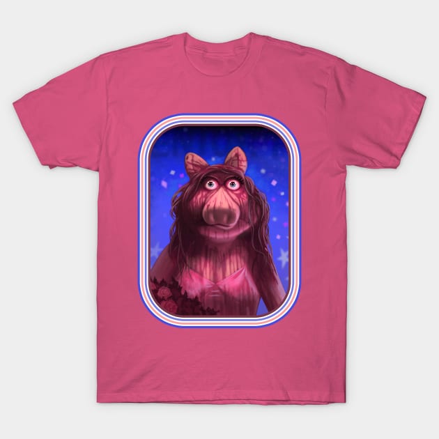 Piggy - retro T-Shirt by GrimbyBECK